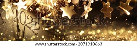 New Year's Eve 2022 Celebration Background Royalty-Free Stock Photo #2071910663