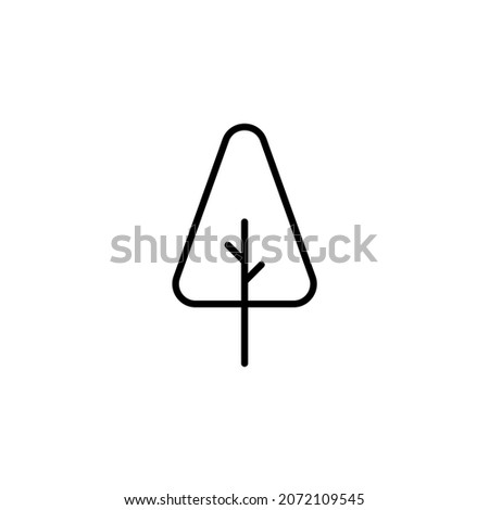 tree icon or logo isolated sign symbol vector illustration