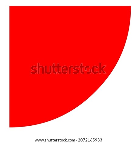 circle pie quarter shape abstract frame  Royalty-Free Stock Photo #2072165933