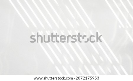 Architectural shadows. Sunlight architecture abstract background with light, black shadow overlay from window on white texture wall. Mockups, posters, stationary, wall art, design presentation