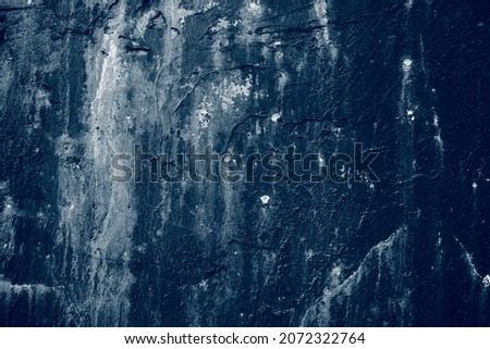 Damage  blue wall, concrete  texture for background 