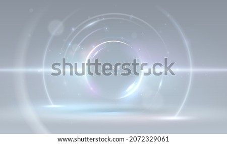 Abstract circle light effect background Royalty-Free Stock Photo #2072329061