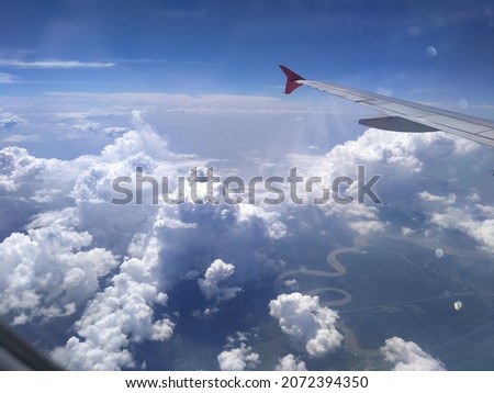 this is a picture from Air Asia aircraft from Surabaya (SUB), Indonesia to Penang (PEN) Malaysia
