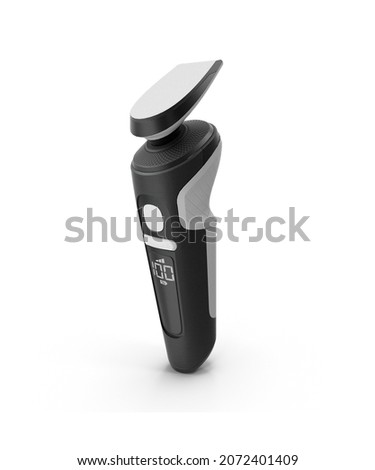 Electric Shaver with Trimmer Attachment 3d