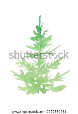Christmas tree, isolated on white 