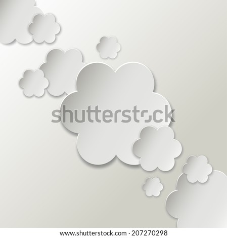 Paper banner daisy background-vector