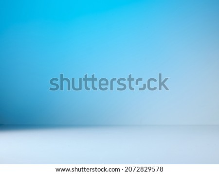 Blue and white background for product presentation
