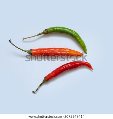 red hot pepper on a white background