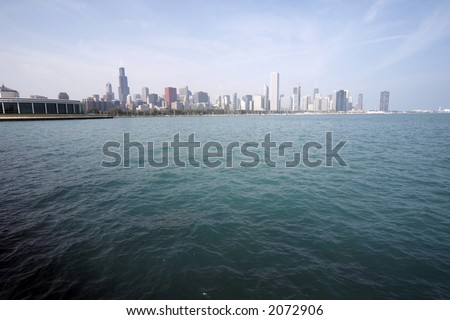 Skyline of Chicago with Sears Tower
