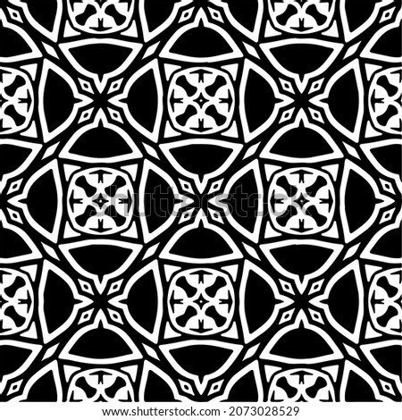 
Vector geometric seamless pattern.Modern geometric background with abstract shapes.Monochromatic Repeating Patterns.Endless abstract texture.black and white image for design.