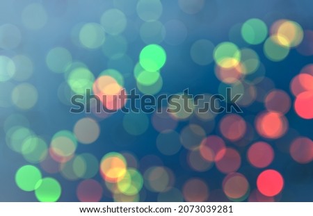 Colorful bokeh of light on dark background. Defocused of multi-colored lights bubbles 