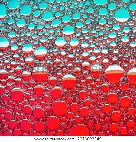 Close-up colored bubbles texture. Foam bubbles macro background.