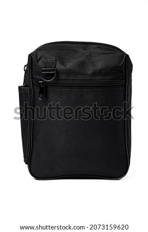 Travel military bag isolated on white background
