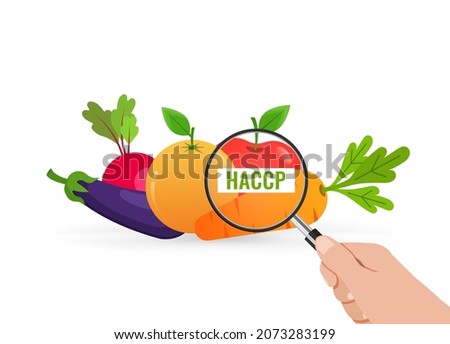 HACCP food safety checking and inspection  Royalty-Free Stock Photo #2073283199