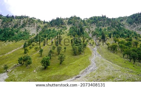 Beautiful Mountain Landscape Of Sonamarg Jammu And Kashmir State India.