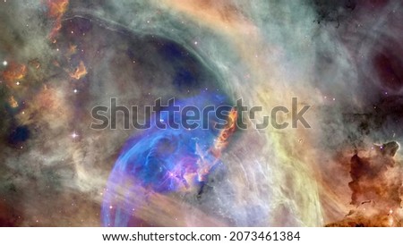 Starry outer space. Background texture. Elements of this image furnished by NASA.