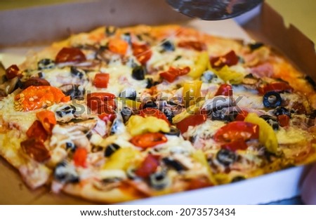 delicious home made italian pizza