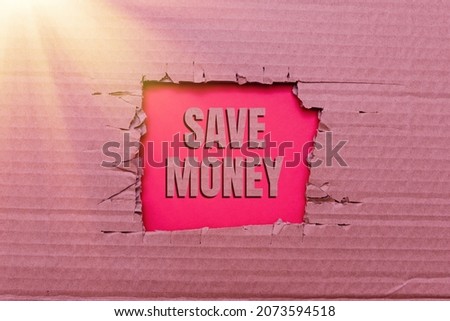 Text caption presenting Save Money. Conceptual photo store some of your cash every month to use them sometime later Smart Office Plans Construction Development And Planning Fresh Start