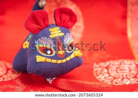 Tradition Chinese cloth doll tiger,2022 is year of the tiger