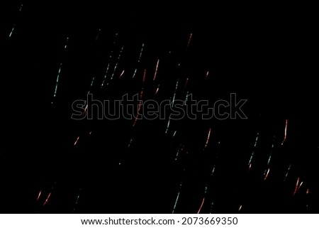 Diwali or Deepavali Lights Festival Crackers Light Rays with Black Background at North Chennai, Tamil Nadu in India