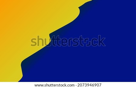 Vector abstract background design,yellow and blue background .Vector illustration. Royalty-Free Stock Photo #2073946907