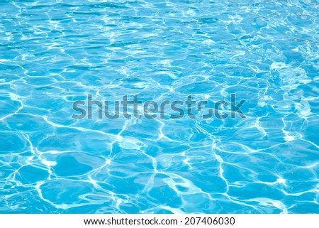 Blue water surface