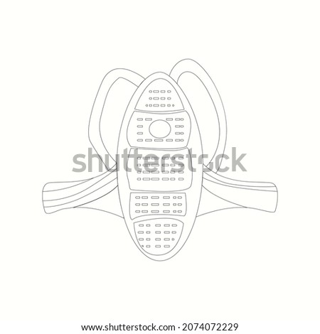 Clothes for ATV Motorcycle, snowboard, climber, Protection, Armor  Safety Gear, Back Protection. Vector art.  