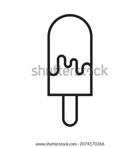 ice cream icon vector sign design