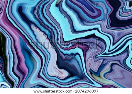 Marble ink colorful. purple, blue marble pattern texture abstract background. can be used for background or wallpaper