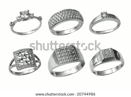 Beautiful jewelry rings Royalty-Free Stock Photo #20744986