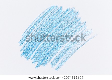 Wax crayon hand drawing blue background texture Royalty-Free Stock Photo #2074591627