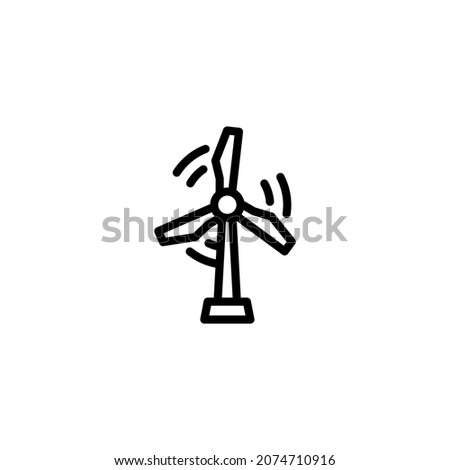 wind energy icon illustration vector graphic
