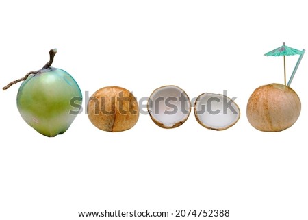 coconut details Adopt beverage commercial design cosmetics and food clipping path