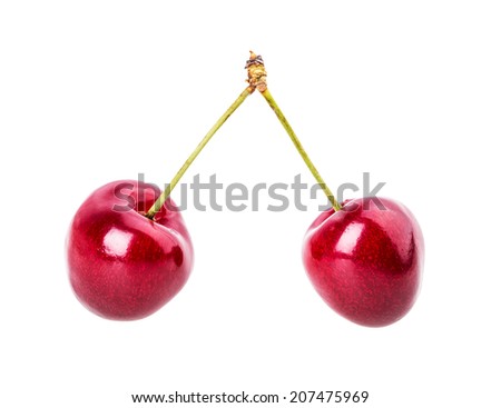 cherry Isolated on white background