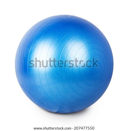 ball for gymnastics Isolated on white background Royalty-Free Stock Photo #207477550