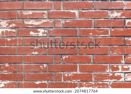 natural red brick wall free space for design