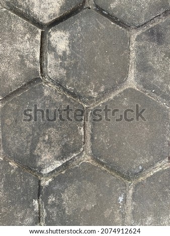Picture of cement texture formed into a pentagon