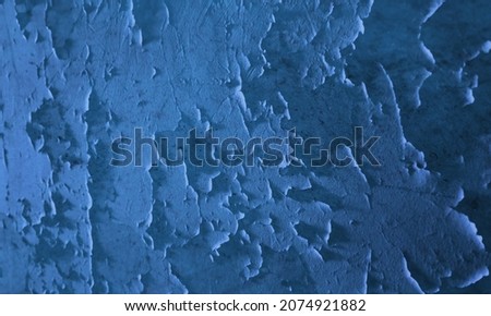Abstract grunge blue navy Background, Texture. Beautiful wall. Textured rough dark blue Surface.