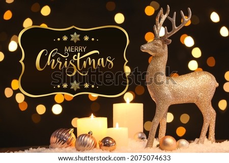 Beautiful greeting card for Merry Christmas celebration
