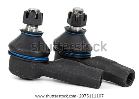 Tie rod end, steering tie rod end, car spare parts, isolated on white background Royalty-Free Stock Photo #2075111107