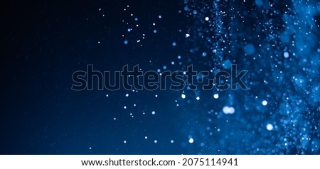 Abstract Blue bokeh defocus glitter blur background. Royalty-Free Stock Photo #2075114941