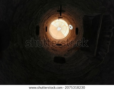 catacombs of Alexandria in Egypt, a picture from the lowest level in the catacombs