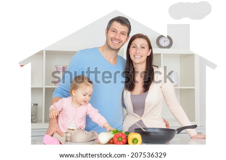 home related pictures as symbol and concept