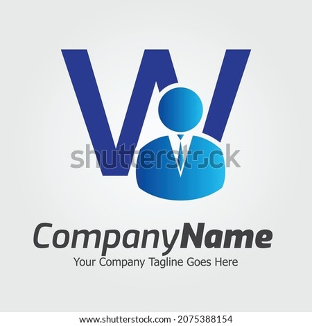 Letter W vector logo template, Colorful Letter W logo, Financial Company Logo, Financial Institute Advisors Logo Design Template Vector Icon