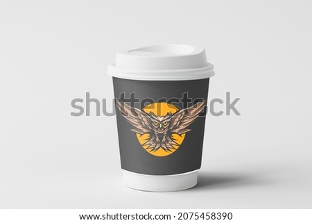 coffee cup with a beautiful and elegant design Royalty-Free Stock Photo #2075458390