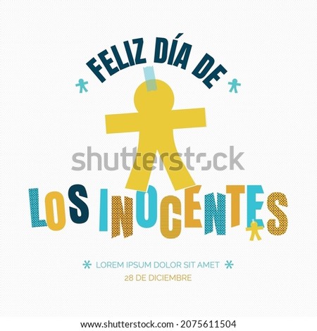 llufa, doll of the day of the innocents, December 28th, typical celebration of Latin America and Spain. Royalty-Free Stock Photo #2075611504