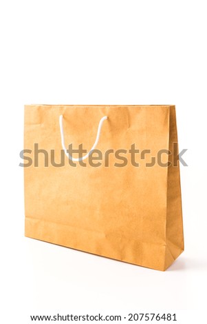 Shopping bag isolated on white