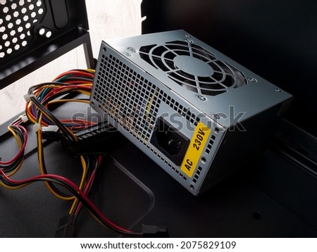 Power supply in a desktop computer, selection and repair of computer components, installation