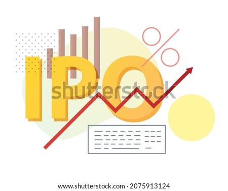 IPO Initial Public Offering - Stock Illustration as EPS 10 File Royalty-Free Stock Photo #2075913124