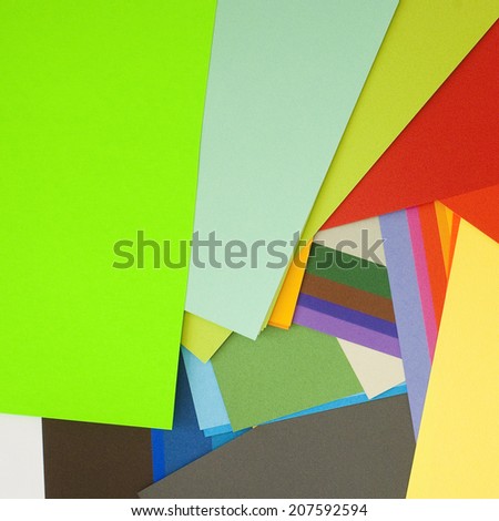 colored paper sheets